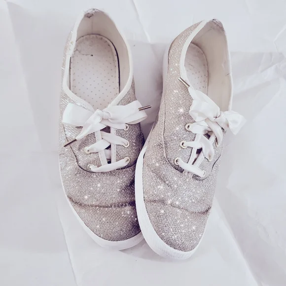 Kate Spade Keds Shimmery Light Gold Keds- Limited Edition 8.5US - Picture 3 of 16